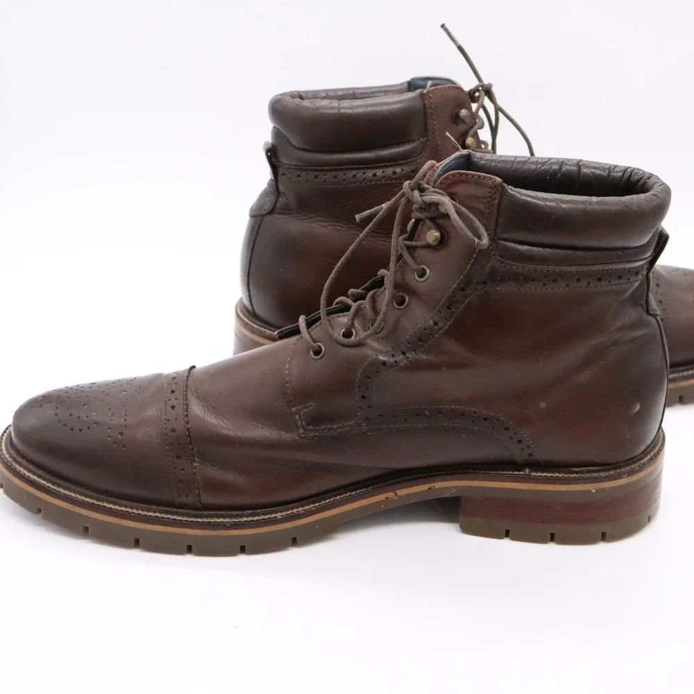 Johnston & Murphy XC Flex Cody Cap Toe Men's Boots Size 12 Brown Leather